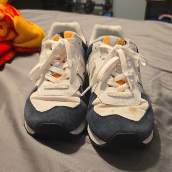 New Balance Blue and White Sneakers
